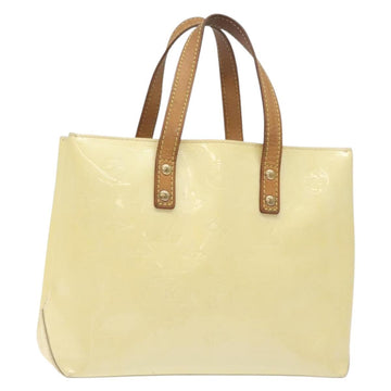 LOUIS VUITTON Monogram Vernis Reade PM Hand Bag Perle M91336 LV Auth 131520