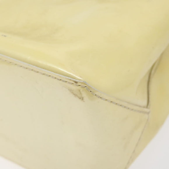 LOUIS VUITTON Monogram Vernis Reade PM Hand Bag Perle M91336 LV Auth 131520