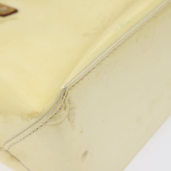 LOUIS VUITTON Monogram Vernis Reade PM Hand Bag Perle M91336 LV Auth 131520