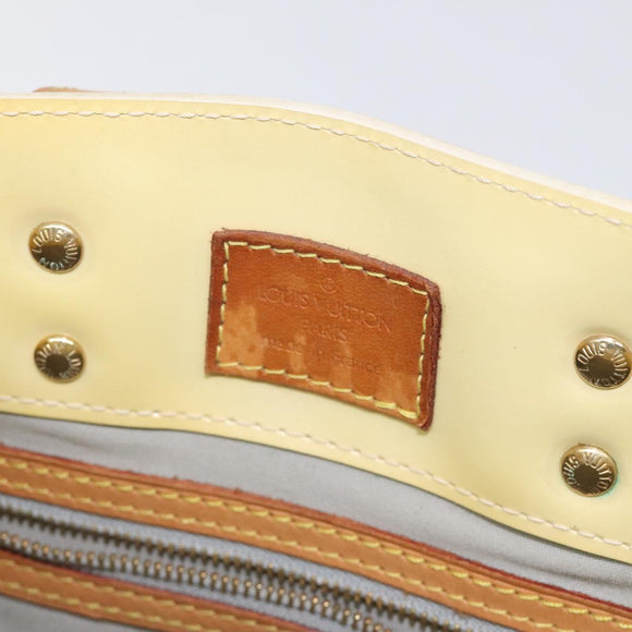 LOUIS VUITTON Monogram Vernis Reade PM Hand Bag Perle M91336 LV Auth 131520