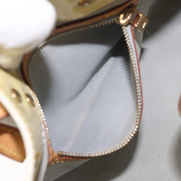 LOUIS VUITTON Monogram Vernis Reade PM Hand Bag Perle M91336 LV Auth 131520