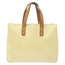 LOUIS VUITTON Monogram Vernis Reade PM Hand Bag Perle M91336 LV Auth 131520-13