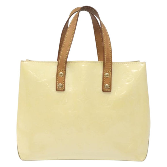LOUIS VUITTON Monogram Vernis Reade PM Hand Bag Perle M91336 LV Auth 131520