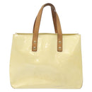 LOUIS VUITTON Monogram Vernis Reade PM Hand Bag Perle M91336 LV Auth 131520-2