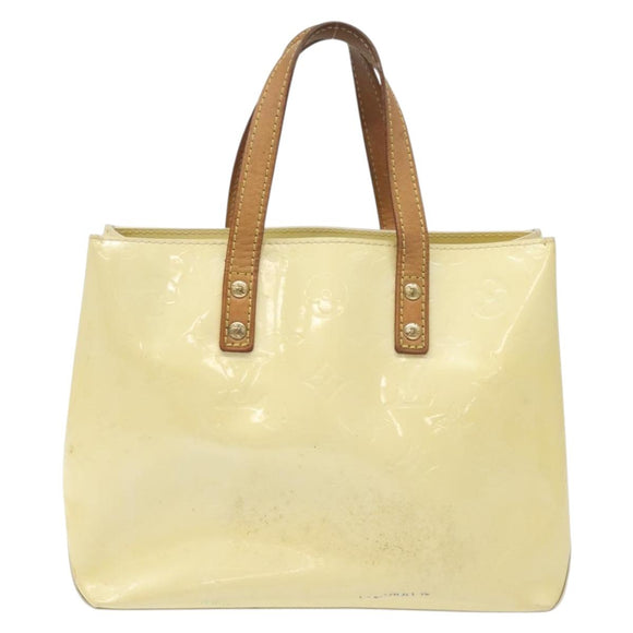 LOUIS VUITTON Monogram Vernis Reade PM Hand Bag Perle M91336 LV Auth 131520