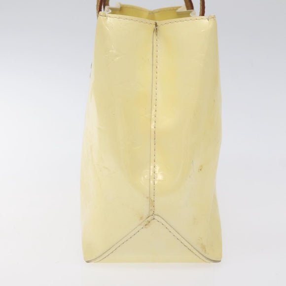 LOUIS VUITTON Monogram Vernis Reade PM Hand Bag Perle M91336 LV Auth 131520
