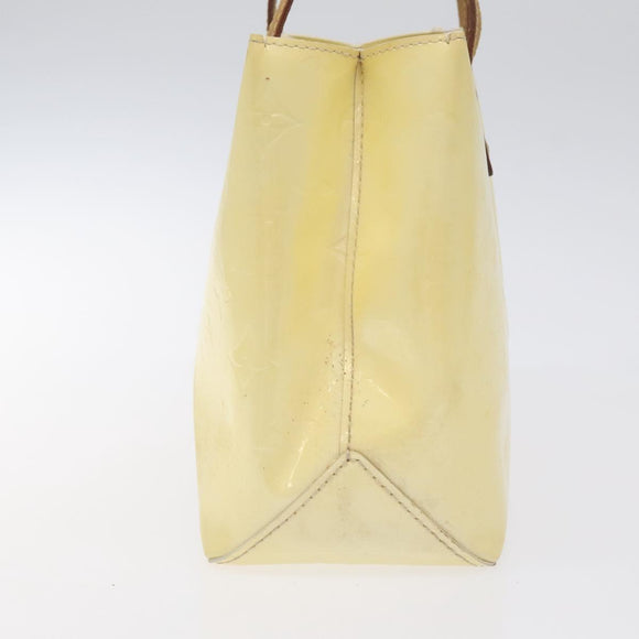 LOUIS VUITTON Monogram Vernis Reade PM Hand Bag Perle M91336 LV Auth 131520