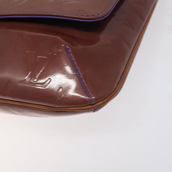 LOUIS VUITTON Monogram Vernis Thompson Street Bag Viole M91095 LV Auth 131521