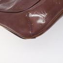 LOUIS VUITTON Monogram Vernis Thompson Street Bag Viole M91095 LV Auth 131521-17