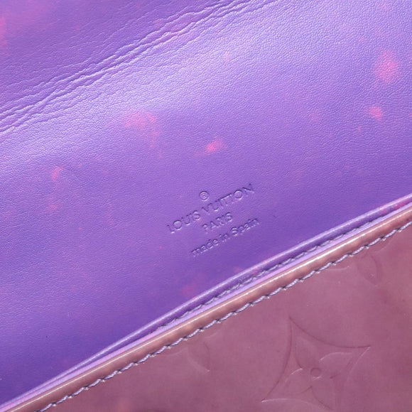 LOUIS VUITTON Monogram Vernis Thompson Street Bag Viole M91095 LV Auth 131521