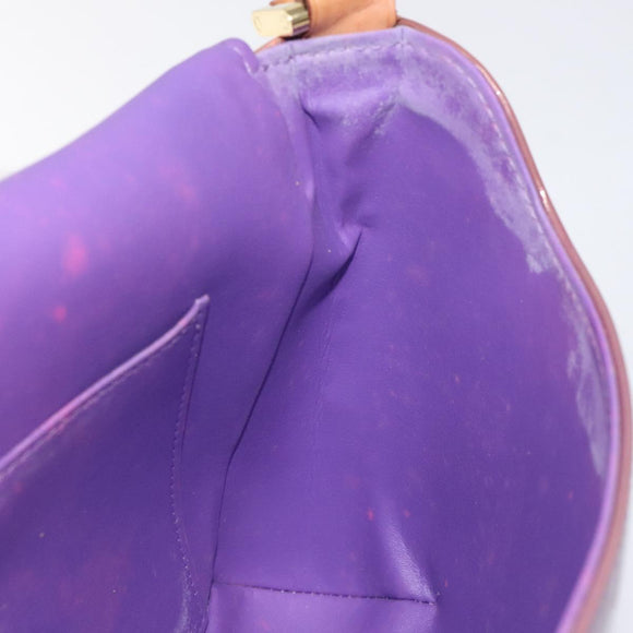 LOUIS VUITTON Monogram Vernis Thompson Street Bag Viole M91095 LV Auth 131521