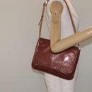 LOUIS VUITTON Monogram Vernis Thompson Street Bag Viole M91095 LV Auth 131521-21