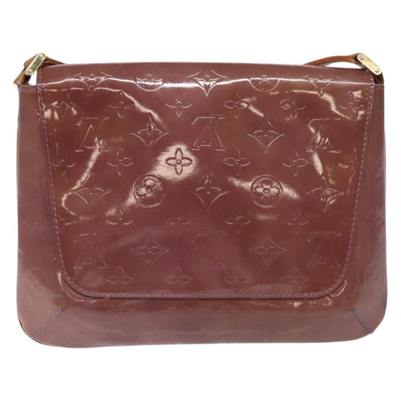 LOUIS VUITTON Monogram Vernis Thompson Street Bag Viole M91095 LV Auth 131521