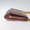 LOUIS VUITTON Monogram Vernis Thompson Street Bag Viole M91095 LV Auth 131521-3