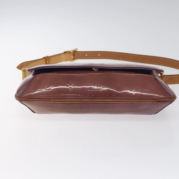 LOUIS VUITTON Monogram Vernis Thompson Street Bag Viole M91095 LV Auth 131521