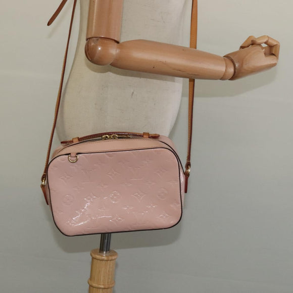 LOUIS VUITTON Vernis Santa Monica Shoulder Bag Rose valerine M90371 Auth 131522