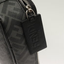 FENDI Zucca Canvas Clutch Bag Outlet Black Gray Auth 131527-8