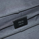 FENDI Zucca Canvas Clutch Bag Outlet Black Gray Auth 131527-9