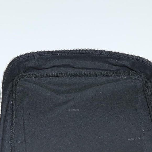 FENDI Zucca Canvas Clutch Bag Outlet Black Gray Auth 131527