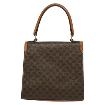 CELINE Macadam Canvas Hand Bag PVC Leather 2way Brown Gold Auth 131530 - 0