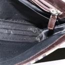 BURBERRY Nova Check Shoulder Bag Canvas Beige Silver Auth 131533-18