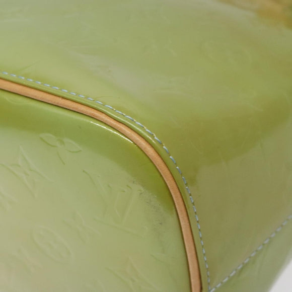 LOUIS VUITTON Monogram Vernis Houston Hand Bag Baby Blue M91005 LV Auth 131537