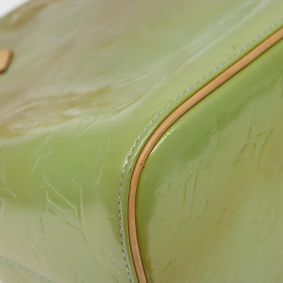 LOUIS VUITTON Monogram Vernis Houston Hand Bag Baby Blue M91005 LV Auth 131537