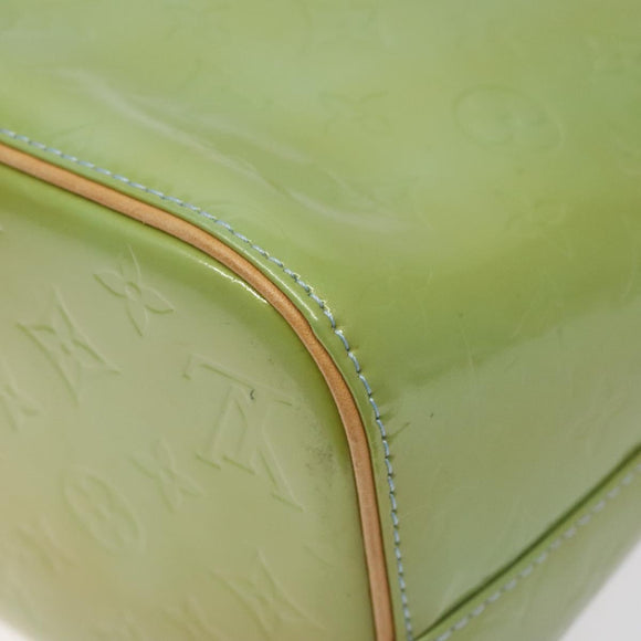 LOUIS VUITTON Monogram Vernis Houston Hand Bag Baby Blue M91005 LV Auth 131537