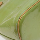 LOUIS VUITTON Monogram Vernis Houston Hand Bag Baby Blue M91005 LV Auth 131537-16