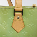 LOUIS VUITTON Monogram Vernis Houston Hand Bag Baby Blue M91005 LV Auth 131537-17