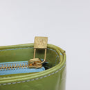 LOUIS VUITTON Monogram Vernis Houston Hand Bag Baby Blue M91005 LV Auth 131537-10