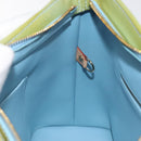 LOUIS VUITTON Monogram Vernis Houston Hand Bag Baby Blue M91005 LV Auth 131537-20