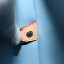 LOUIS VUITTON Monogram Vernis Houston Hand Bag Baby Blue M91005 LV Auth 131537-12