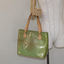 LOUIS VUITTON Monogram Vernis Houston Hand Bag Baby Blue M91005 LV Auth 131537-23