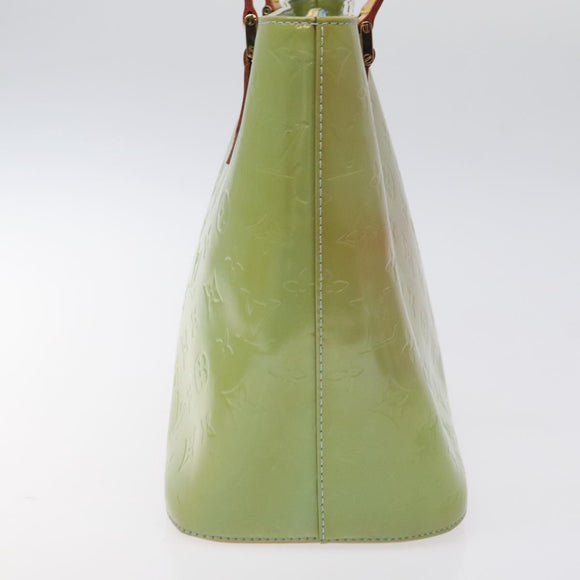 LOUIS VUITTON Monogram Vernis Houston Hand Bag Baby Blue M91005 LV Auth 131537