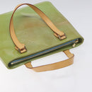 LOUIS VUITTON Monogram Vernis Houston Hand Bag Baby Blue M91005 LV Auth 131537-6