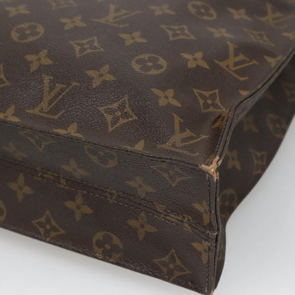LOUIS VUITTON Monogram Sac Plat Hand Bag M51140 LV Auth 131541