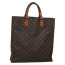 LOUIS VUITTON Monogram Sac Plat Hand Bag M51140 LV Auth 131541-1