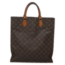 LOUIS VUITTON Monogram Sac Plat Hand Bag M51140 LV Auth 131541-13