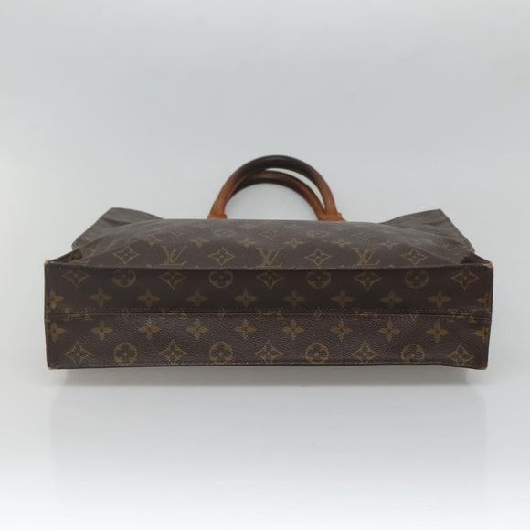 LOUIS VUITTON Monogram Sac Plat Hand Bag M51140 LV Auth 131541