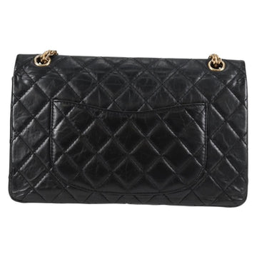 CHANEL Matelasse Chain Shoulder Bag Calf Skin Black CC Auth 131547M - 0