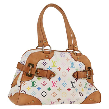 LOUIS VUITTON Monogram Multicolor Claudia Hand Bag White M40193 LV Auth 131551V