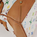 LOUIS VUITTON Monogram Multicolor Claudia Hand Bag White M40193 LV Auth 131551V-15