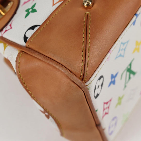 LOUIS VUITTON Monogram Multicolor Claudia Hand Bag White M40193 LV Auth 131551V