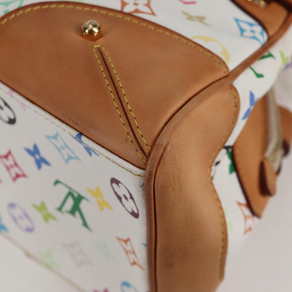 LOUIS VUITTON Monogram Multicolor Claudia Hand Bag White M40193 LV Auth 131551V