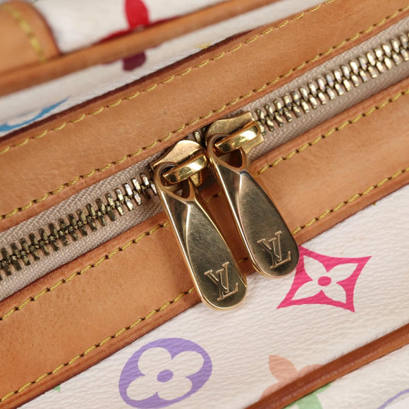 LOUIS VUITTON Monogram Multicolor Claudia Hand Bag White M40193 LV Auth 131551V