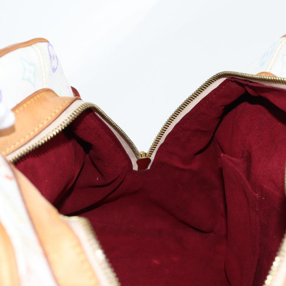 LOUIS VUITTON Monogram Multicolor Claudia Hand Bag White M40193 LV Auth 131551V