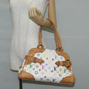 LOUIS VUITTON Monogram Multicolor Claudia Hand Bag White M40193 LV Auth 131551V-23