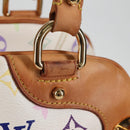 LOUIS VUITTON Monogram Multicolor Claudia Hand Bag White M40193 LV Auth 131551V-3