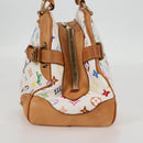 LOUIS VUITTON Monogram Multicolor Claudia Hand Bag White M40193 LV Auth 131551V-4